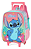 Mochila Com Rodas Infantil Luxcel Stitch Rosa - IC42382 - Imagem 3