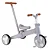 Triciclo Multifuncional Buba 5 em 1 - Cinza - Imagem 1