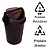 Lixeira Basculante Topplast 60L - Preta - Imagem 5