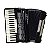 Acordeon Cadenza CD80/37 80 Baixos Preto c/ Case - Imagem 1