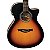 Violao Tagima Woodstock TW-29 DS Aco Elétrico Sunburst Fosco - Imagem 2