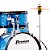 Bateria Premium DX-45J BL Azul Infantil 5 Pecas - Imagem 3