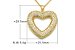 Conjunto Brincos e Pingente coração vazado cravejado em micro zircônia de qualidade 5A Premium cristal, folheação ouro 18k - Imagem 5