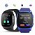 Smartwatch T8 em 3 cores azul, preto e Branco - Imagem 1