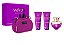 Kit Dylan Purple 100ml Versace + hidratante + gel de banho + bolsa - Imagem 1