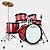 Bateria Turbo Jr. - Vermelha Sparkle - Imagem 1