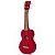 Ukulele Soprano Natural Vermelho Transparente - Série Kahiko - Imagem 4
