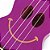 Ukulele Soprano - Série Smile - Roxo Transparente - Imagem 9