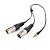 Cabo TRS macho - duplo XLR macho para transmissores sem fio - Imagem 1