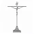 Crucifixo Estilizado - Onix - c/ base - 31cm - Imagem 1