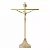 Crucifixo Estilizado - Dourado - c/ base - 31cm - Imagem 2
