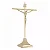 Crucifixo Estilizado - Dourado - c/ base - 31cm - Imagem 1