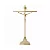 Crucifixo Estilizado - Dourado - c/ base - 22cm - Imagem 2