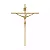 Crucifixo Estilizado - Dourado - 20cm - Parede - Imagem 1