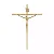 Crucifixo Estilizado - Dourado - 20cm - Parede - Imagem 2