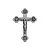Crucifixo Mini - Livrai-nos do Mal - Prata Velha - 9cm - Imagem 1
