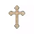 Crucifixo Mini - Livrai-nos do Mal - Ouro Velho - 9cm - Imagem 2