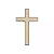 Crucifixo Mini - Jesus Cristo Ouro Velho - 9cm - Imagem 2