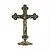 Crucifixo - c/ a Medalha de São Bento - Ouro Velho - 13cm - Imagem 1