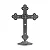 Crucifixo - c/ a Medalha de São Bento - Prata Velha - 13cm - Imagem 2