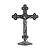 Crucifixo - c/ a Medalha de São Bento - Prata Velha - 13cm - Imagem 1