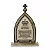 Capela - Mãe Rainha C/ Oração - Ouro Velho - 17cm - Metal - Imagem 3