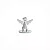 Adorno Anjo da Guarda - 3cm - Niquel - Imagem 2