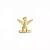 Adorno - Anjo da Guarda - 3cm - Dourado - Imagem 2