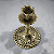 Castiçal para 1 vela - 11 cm - Bronze - Imagem 2