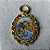Medalhão de Berço - Anjo da Guarda/ Trançado - Dourado - Imagem 1