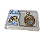 Medalhão de Berço - Anjo da Guarda/ Trançado - Dourado - Imagem 3