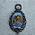 Medalhão de Berço - Anjo da Guarda - Trançado/ Niquel - Imagem 1