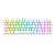 Teclado Mecânico Gamer Redragon Ashe RGB Branco Switch Marrom ABNT2 K626‑KB‑W - Imagem 1