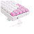 Teclado Mecânico Gamer Redragon Castor RGB Branco/Rosa Switch Marrom ABNT2 K631WP‑RGB - Imagem 7