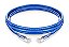 Patch Cord CAT6 Seclan Azul 0,5m CFTV CY-PC0.5M-6-26-BL - Imagem 1