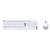 Kit Teclado e Mouse USB PCYES Branco - Imagem 1