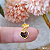 COLAR MINI CORAÇÃO  RESINA  BANHADO A OURO 18K - Imagem 2
