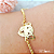 Pulseira Carinha do Pet Banhada a Ouro - Imagem 1