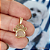 Pingente Patinha com Pelinhos – Banhado a Ouro - Imagem 1