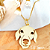 Colar Carinha do seu Pet Banhado a Ouro - Imagem 1