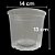 Kit 5 Vasos Transparentes Plástico 14cm P/ Orquídea Adulta - Imagem 3