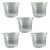 Kit 5 Vasos Transparentes Plástico 14cm P/ Orquídea Adulta - Imagem 1