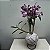 Kokedama de Orquidea com flor(Dendrobium) com suporte - Imagem 3