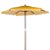 Ombrelone com Base Madeira Guarda Sol 2 Metros Itapema 2m Amarelo - Imagem 2