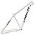 Quadro MTB 29 Absolute Nero 6 Branco Alumínio 6061 Cabeamento Interno - Imagem 1