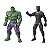 Kit Boneco Vingadores Hulk e Pantera Negra Marvel - Imagem 1