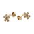 Brinco Flor e Zirconia ponto - Ushine - Imagem 1