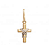 Pingente Crucifixo em Ouro amarelo 18k e detalhes Ouro Branco - Ushine - Imagem 1