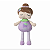 Boneca MINI Angela Frutas Uvinha - Metoo (Personalizável com nome) - Imagem 2