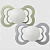 Kit 2 chupetas Supreme Brilha no Escuro Sage / Cloud - Bibs - Imagem 1